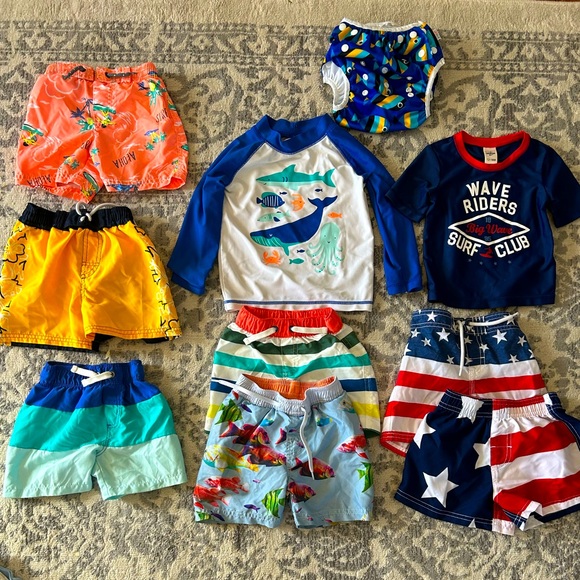 Carter's Other - 10 Piece 12-18M Toddler Boys Swim Bundle